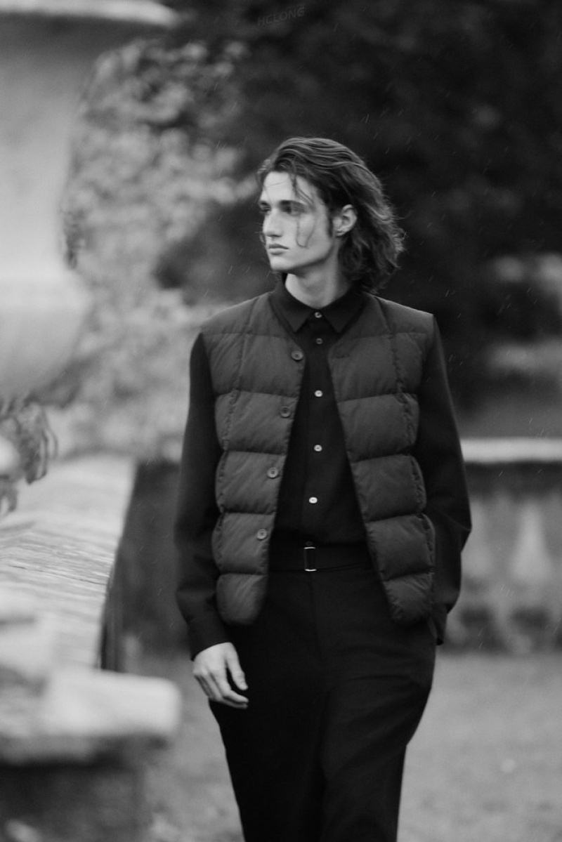 COS Matelassé Rembourré Liner Gilet Noir | 468731-VAL