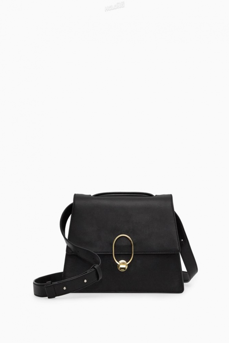 COS Mini Embellished Crossbody Bag Noir | 785034-ACG