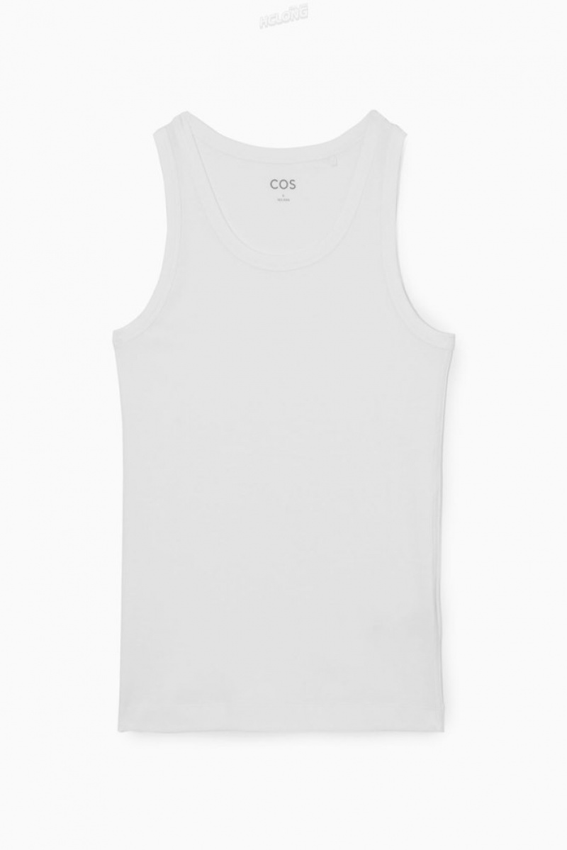 COS Nervuré Tank Top Noir | 987103-OLR