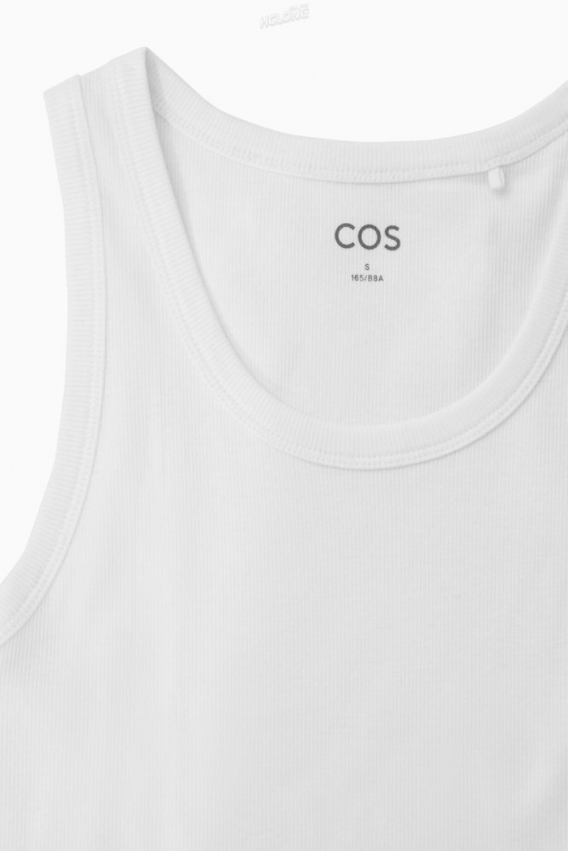 COS Nervuré Tank Top Noir | 987103-OLR