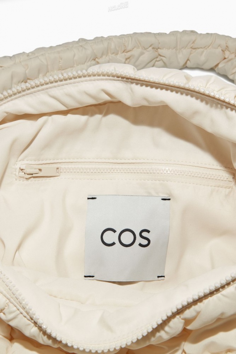 COS Oversized Matelassé Crossbody Noir | 941368-MIY