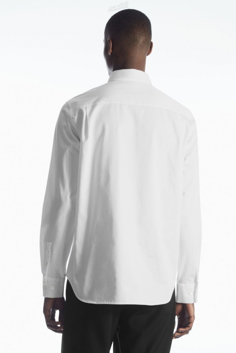 COS Patch-Pocket Shirt - Regular Blanche | 472309-VQE