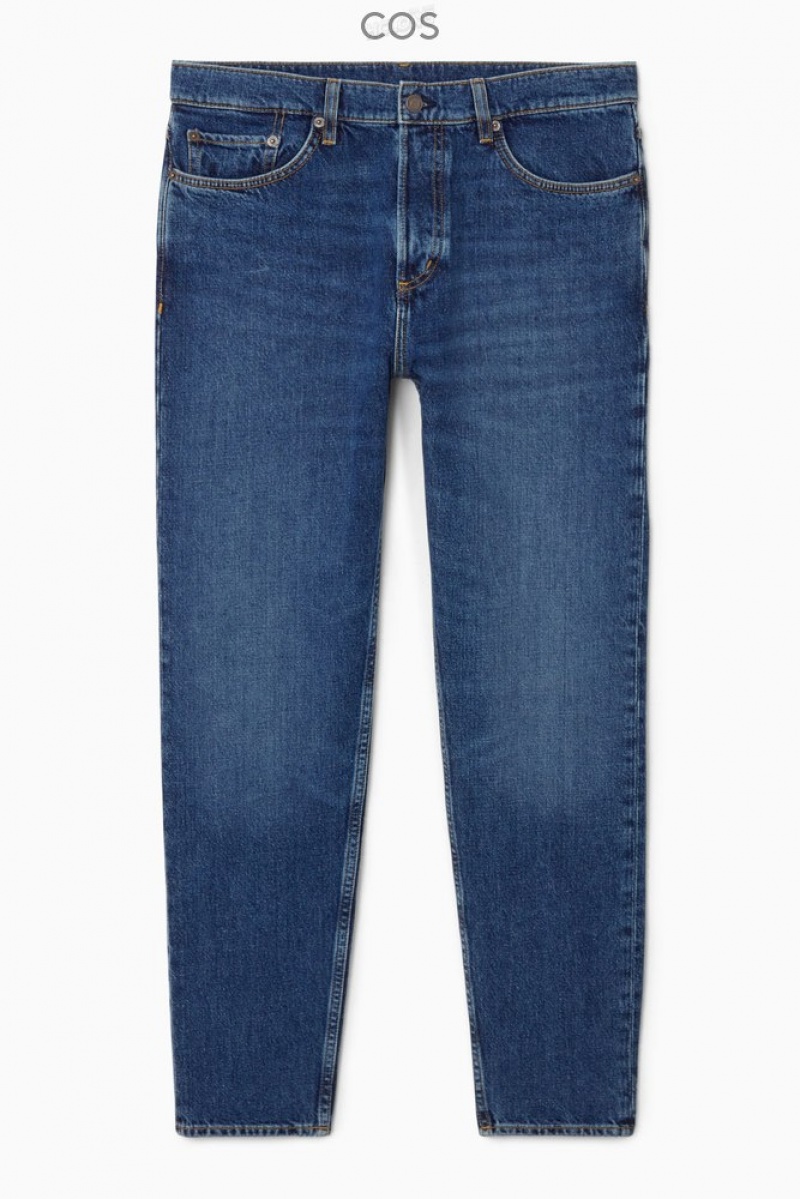 COS Pillar Jeans - Tapered Mid-Blue | 192304-FES