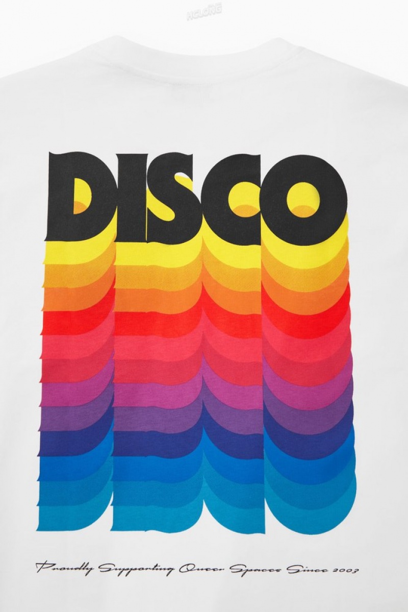 COS Pride 2023 T-Shirt Blanche | 497650-MTU