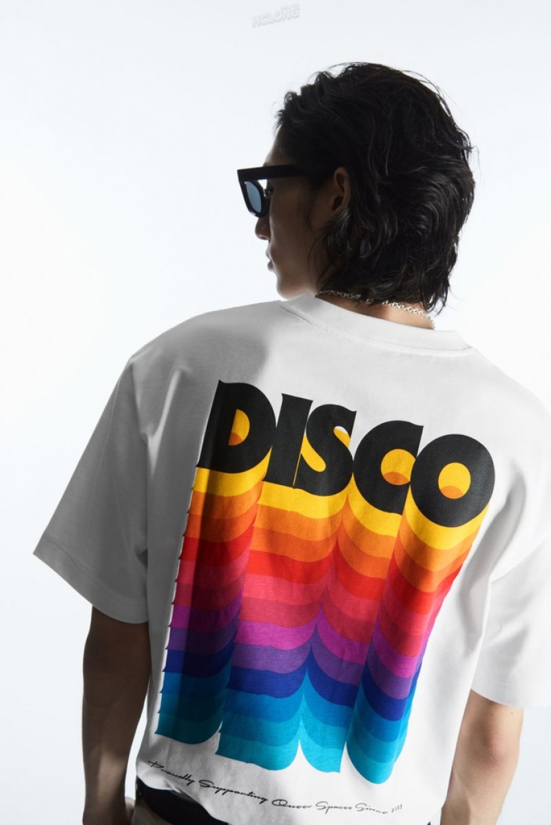 COS Pride 2023 T-Shirt Blanche | 497650-MTU