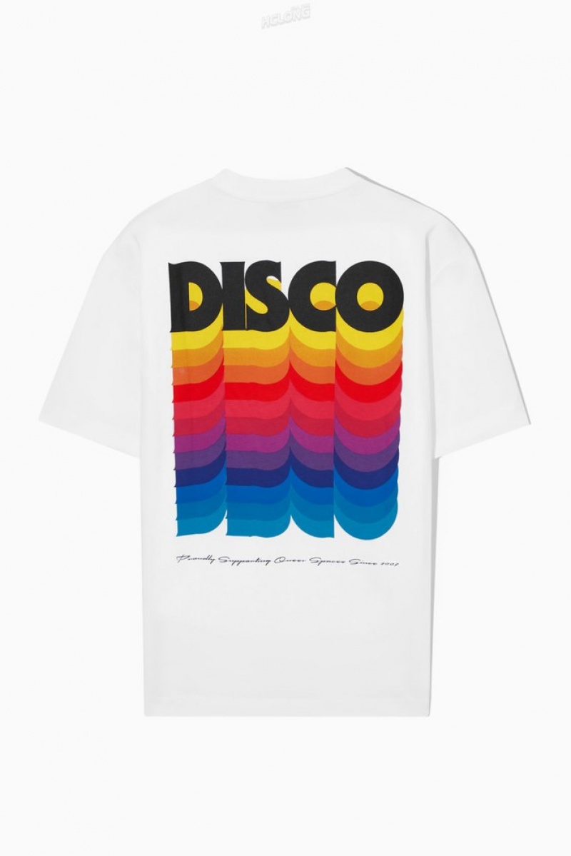 COS Pride 2023 T-Shirt Blanche | 497650-MTU