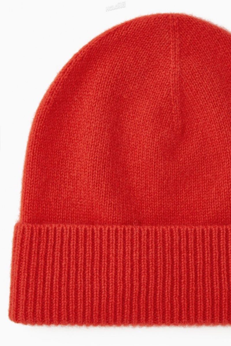 COS Pure Cashmere Beanie Noir | 067543-RMI