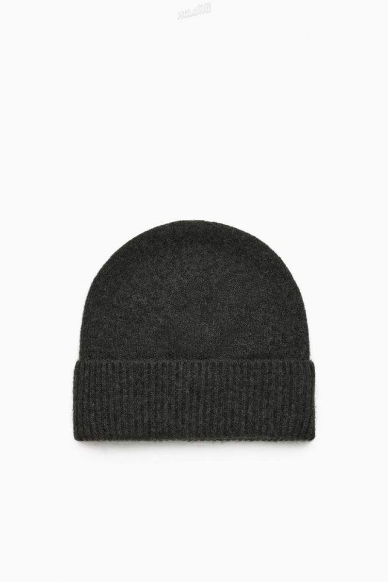 COS Pure Cashmere Beanie Noir | 657812-VST