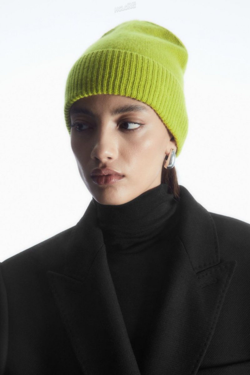 COS Pure Cashmere Beanie Noir | 819530-CBK