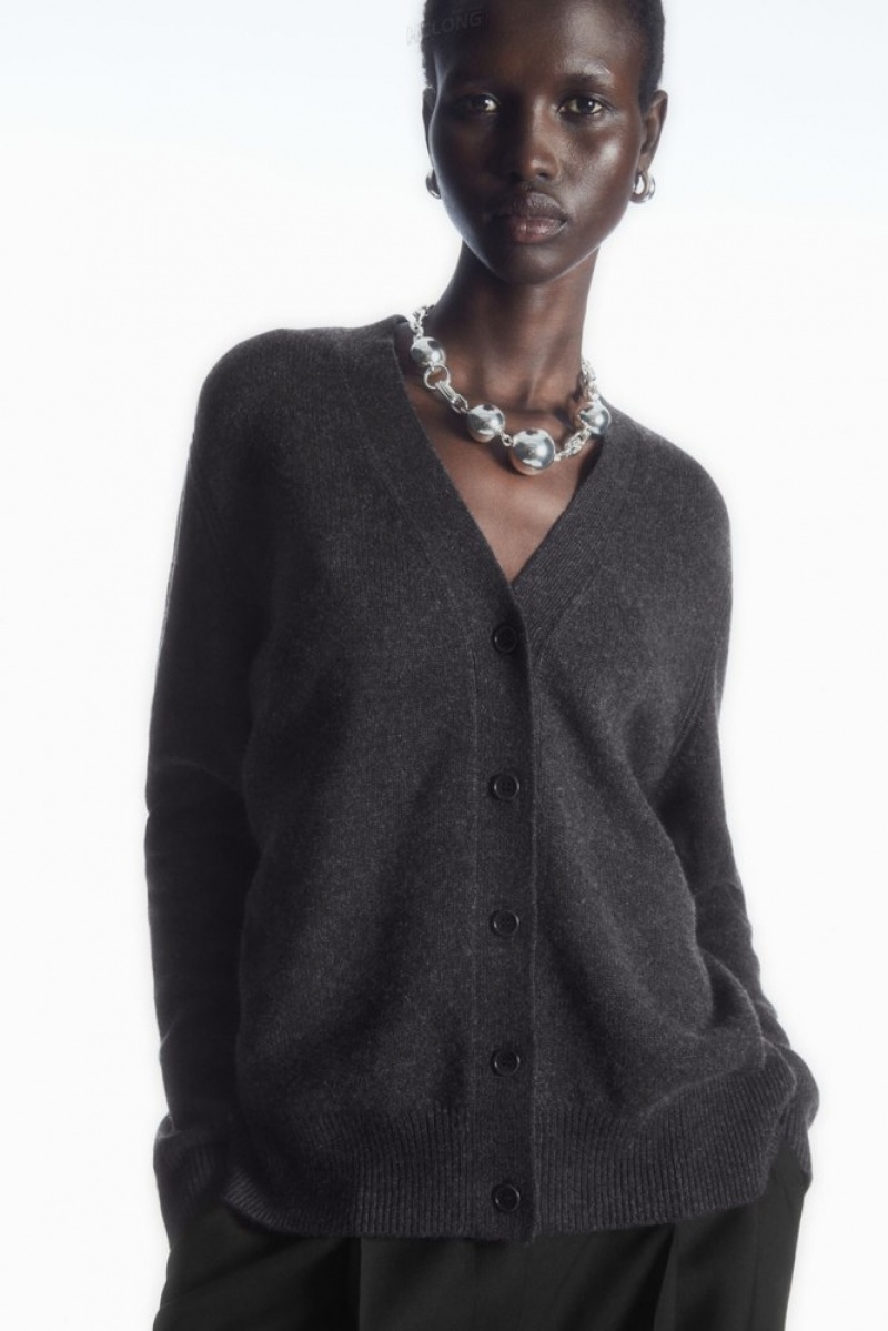 COS Pure Cashmere Cardigan Noir | 791382-CRF