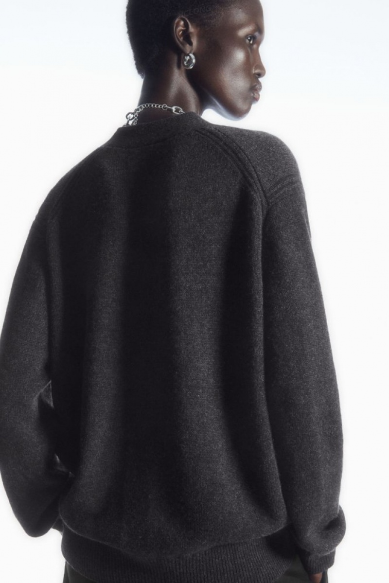 COS Pure Cashmere Cardigan Noir | 791382-CRF