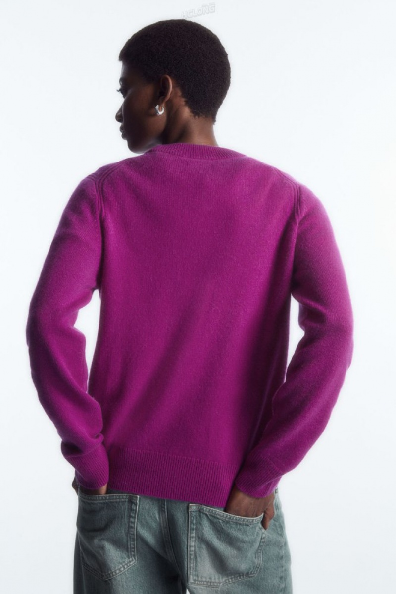 COS Pure Cashmere Jumper Noir | 208396-UHS