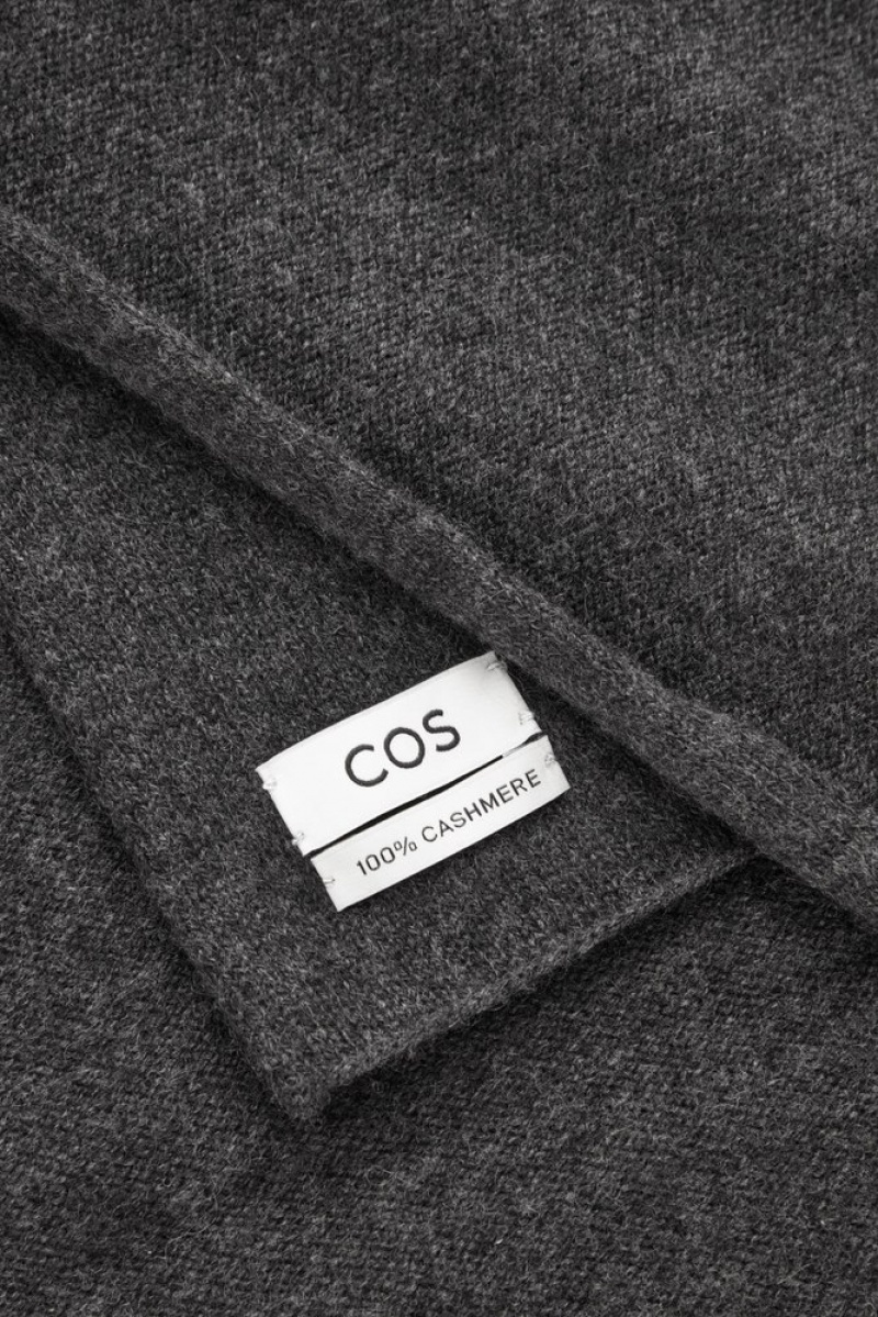 COS Pure Cashmere Scarf Noir | 240761-MST