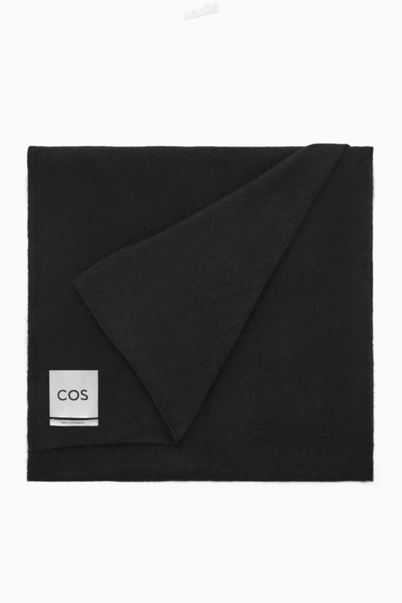 COS Pure Cashmere Scarf Noir | 627159-GYD