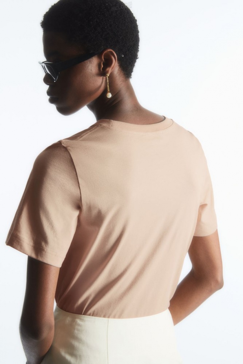 COS Regular Fit T-Shirt Blanche | 658470-SKG