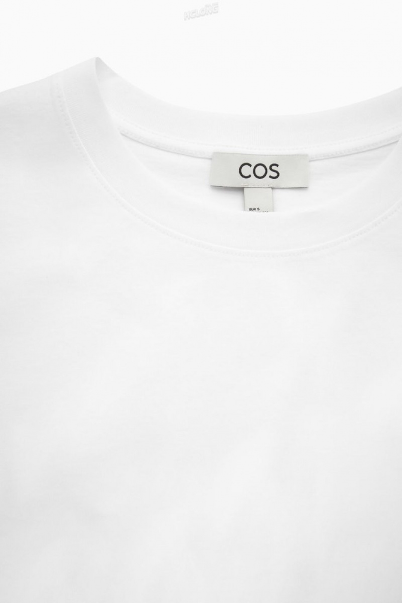 COS Regular Fit T-Shirt Blanche | 968507-XGR