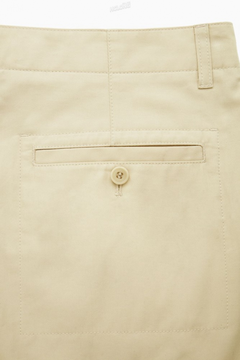 COS Relaxed-Fit Utility Trousers Beige Clair | 918704-OJZ