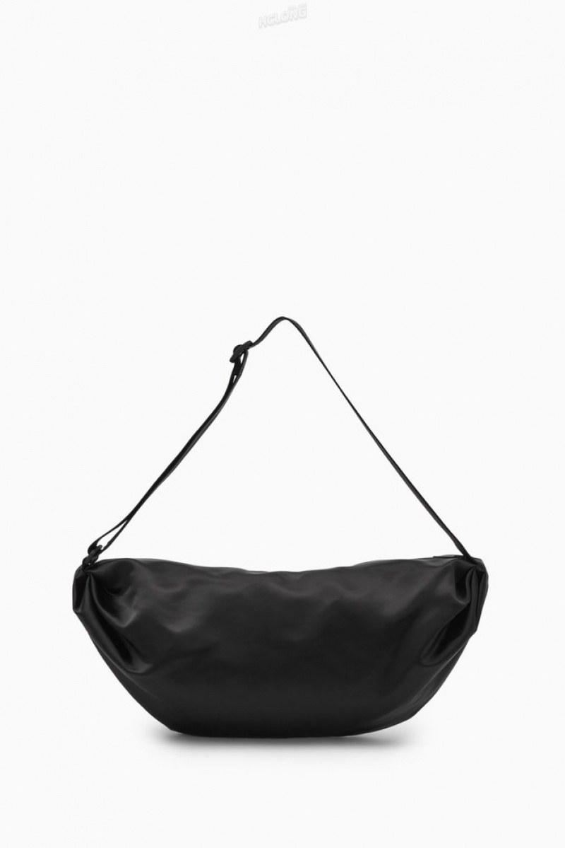 COS Rembourré Crossbody - Nylon Noir | 452067-SYK