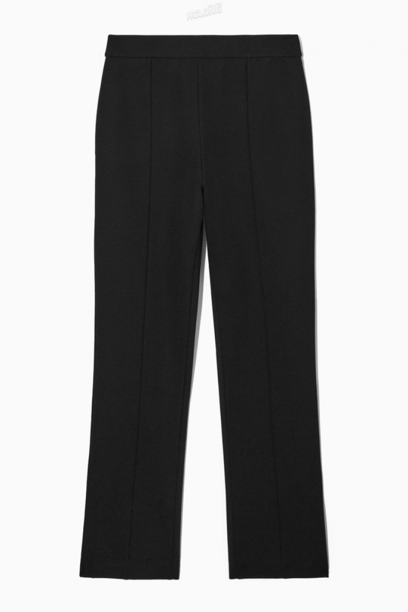 COS Slit-Cuff Mince Pants Noir | 967230-YRF