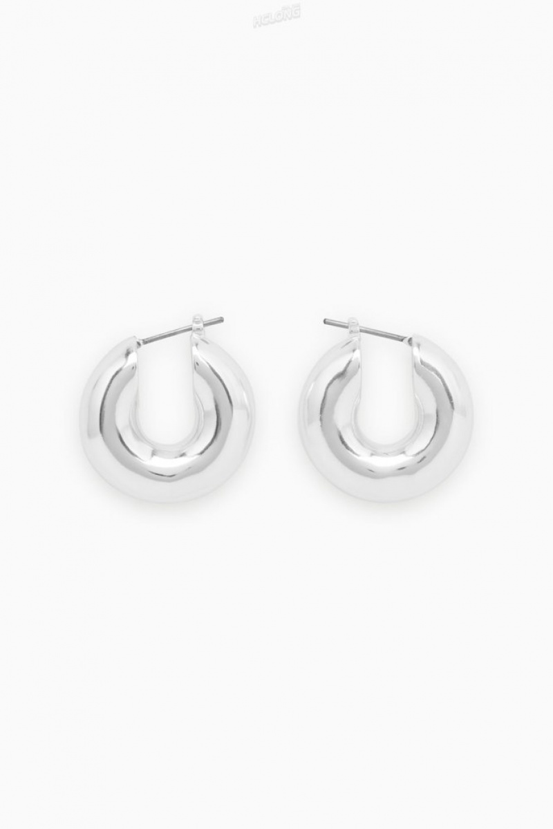 COS Small Chunky Hoop Earrings Doré | 082134-FYX