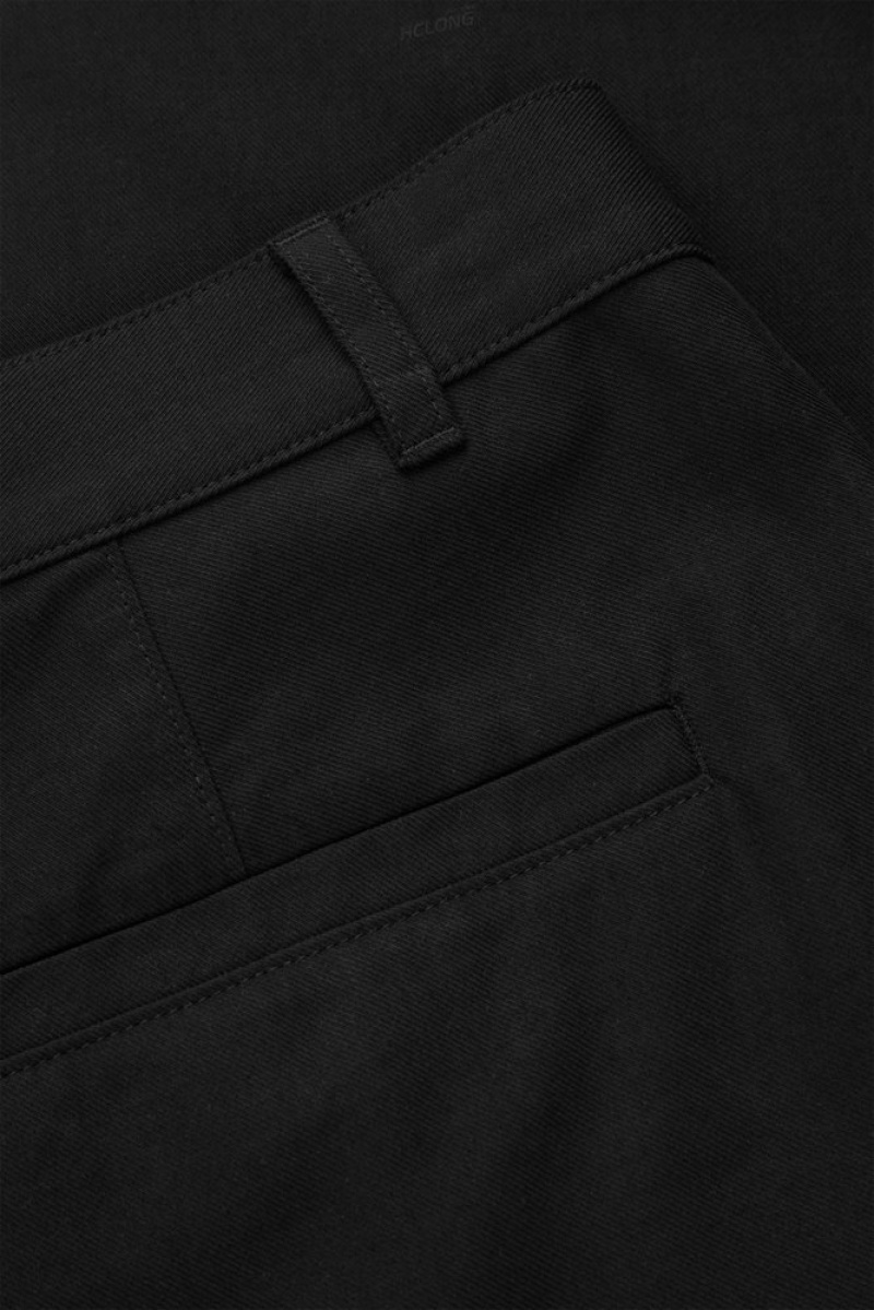 COS Tapered Laine Chinos Noir | 748935-FAZ