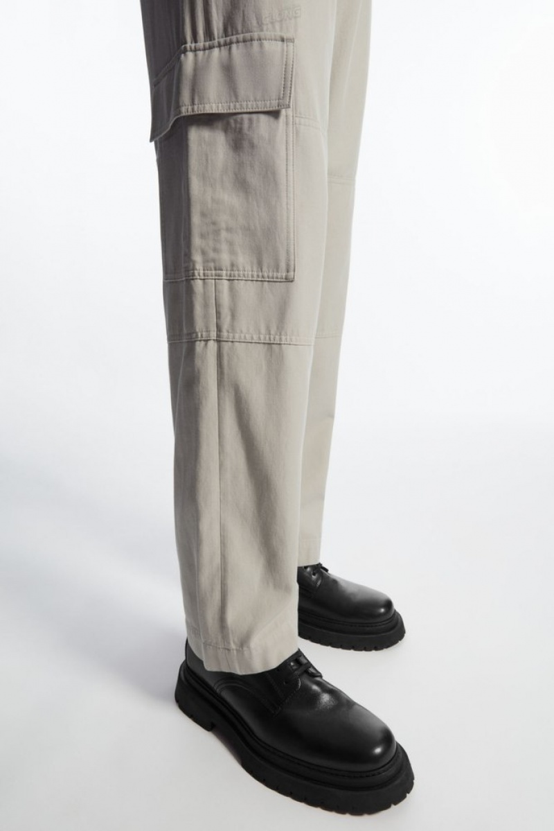 COS Tapered Utility Pants Bleu Marine | 976352-CNL