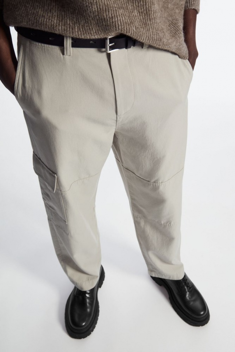 COS Tapered Utility Pants Bleu Marine | 976352-CNL