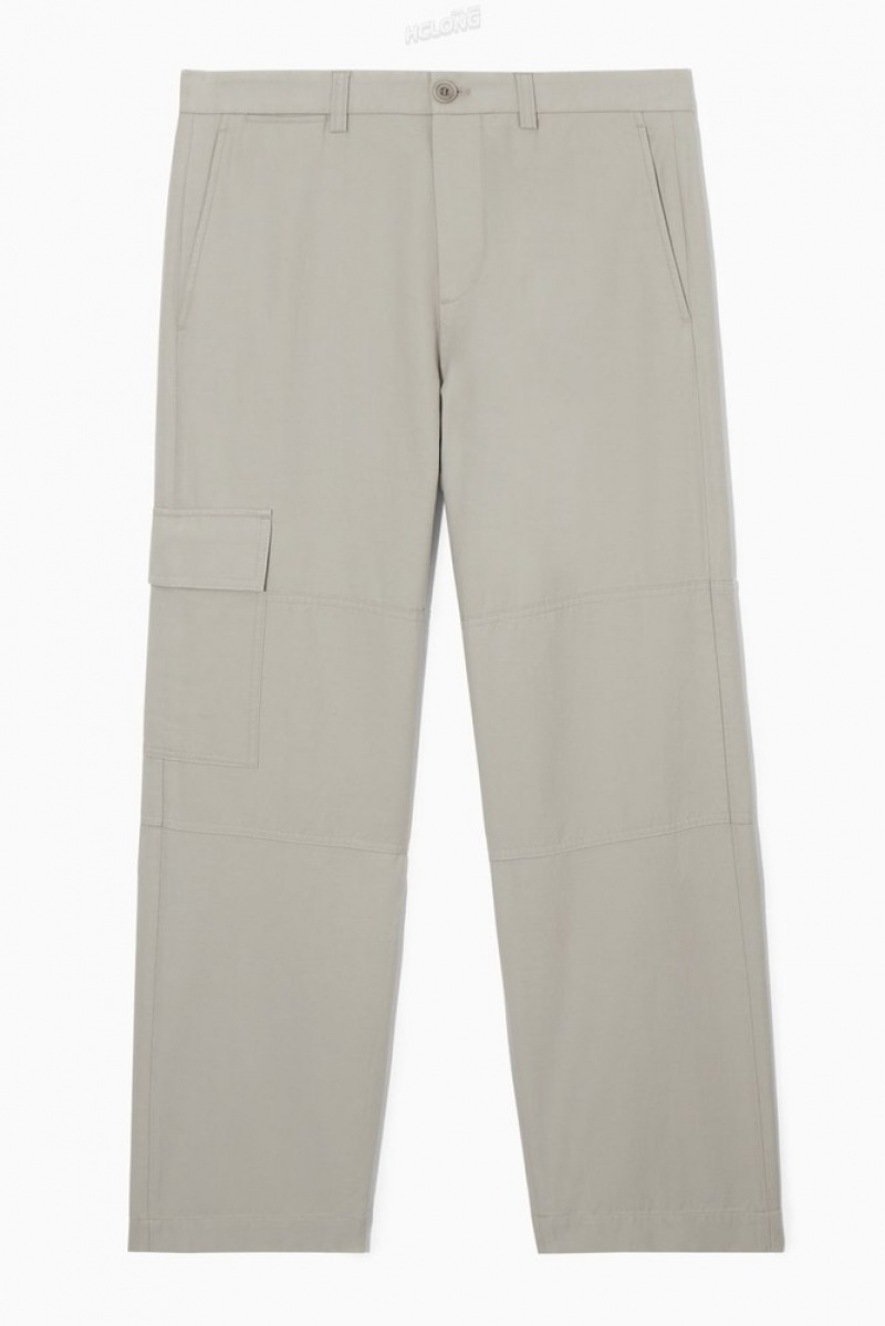 COS Tapered Utility Pants Bleu Marine | 976352-CNL