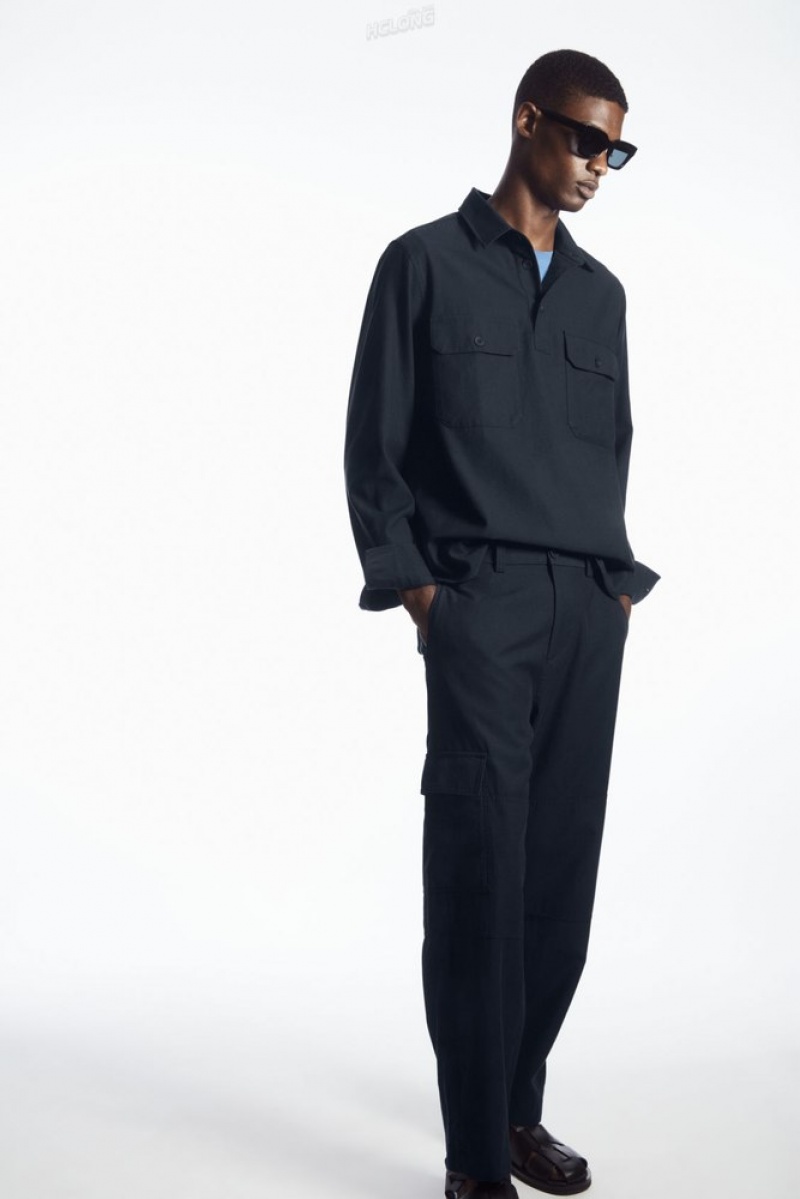 COS Tapered Utility Trousers Stone | 805437-OYI