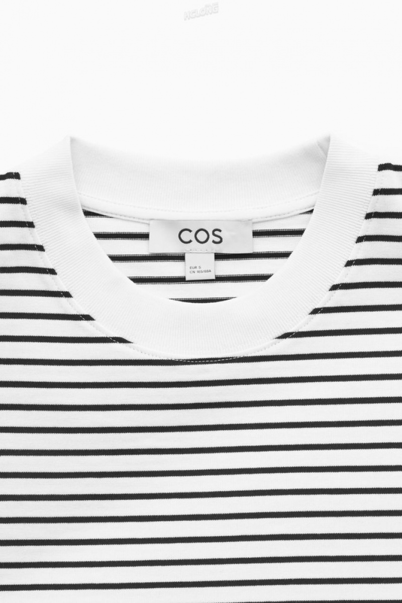 COS The Clean Cut T-Shirt Blanche | 402531-HXZ