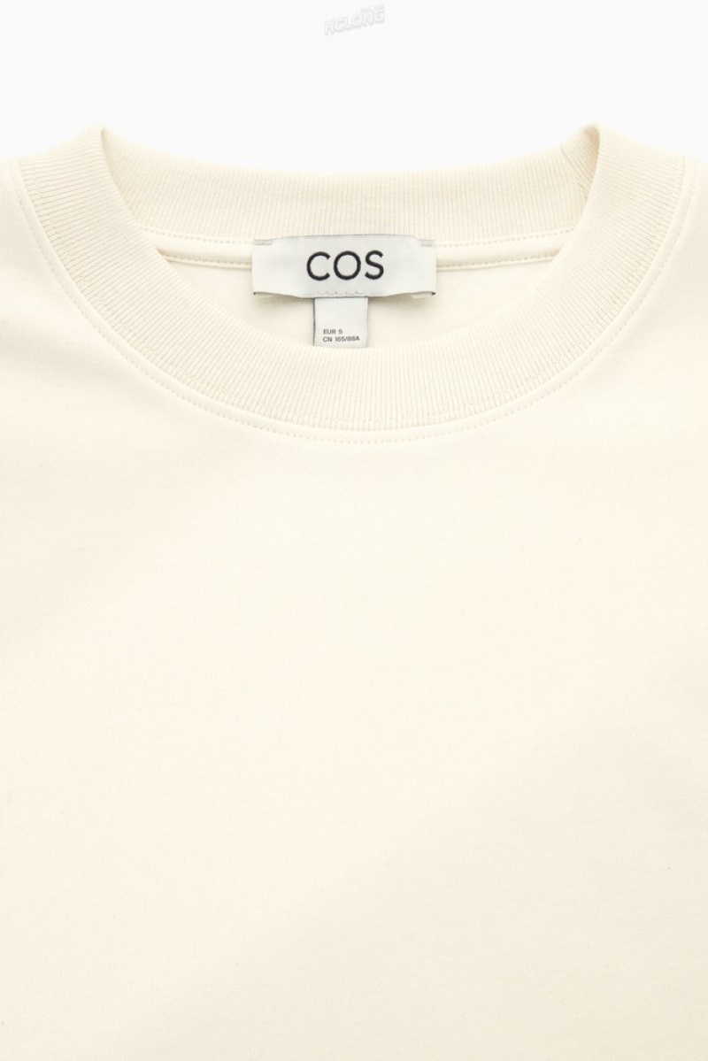 COS The Clean Cut T-Shirt Blanche | 914036-DJG