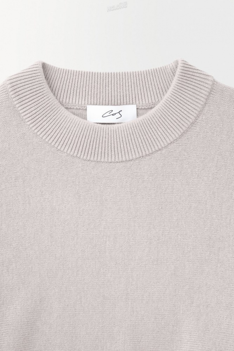 COS The Essential Cashmere Pull Beige | 320851-FLK