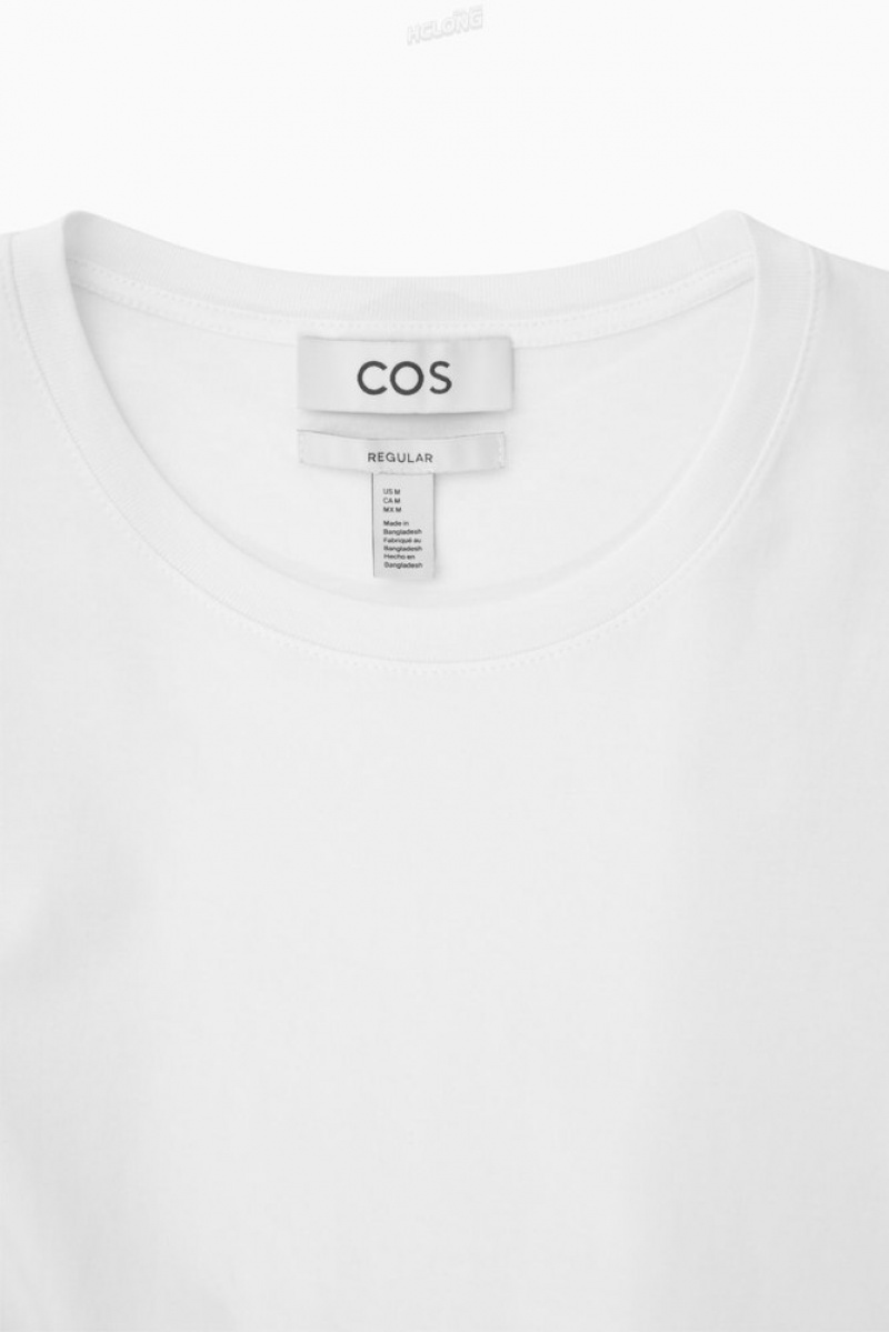 COS The Extra Fine T-Shirt Noir | 825361-IKY