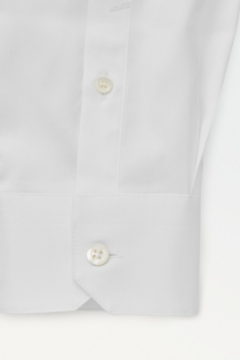 COS The Minimal Tailored Shirt Blanche | 128936-DTJ