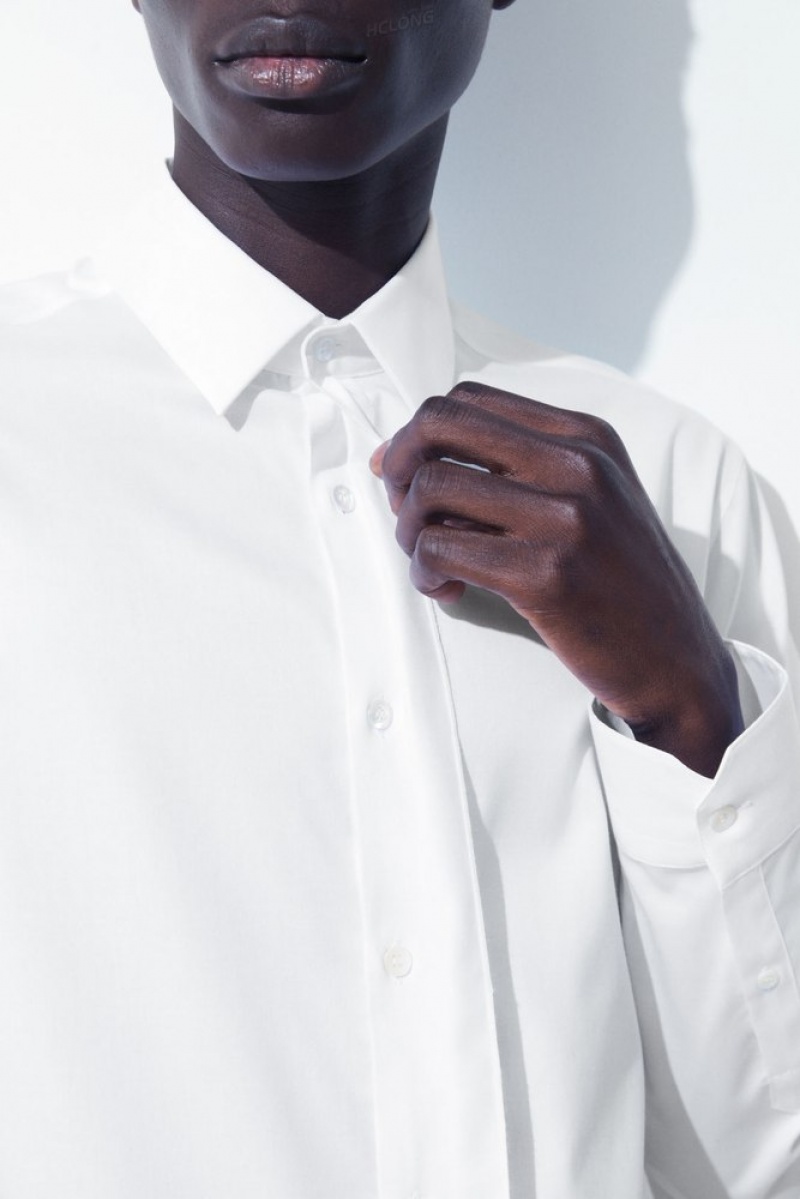 COS The Minimal Tailored Shirt Blanche | 128936-DTJ