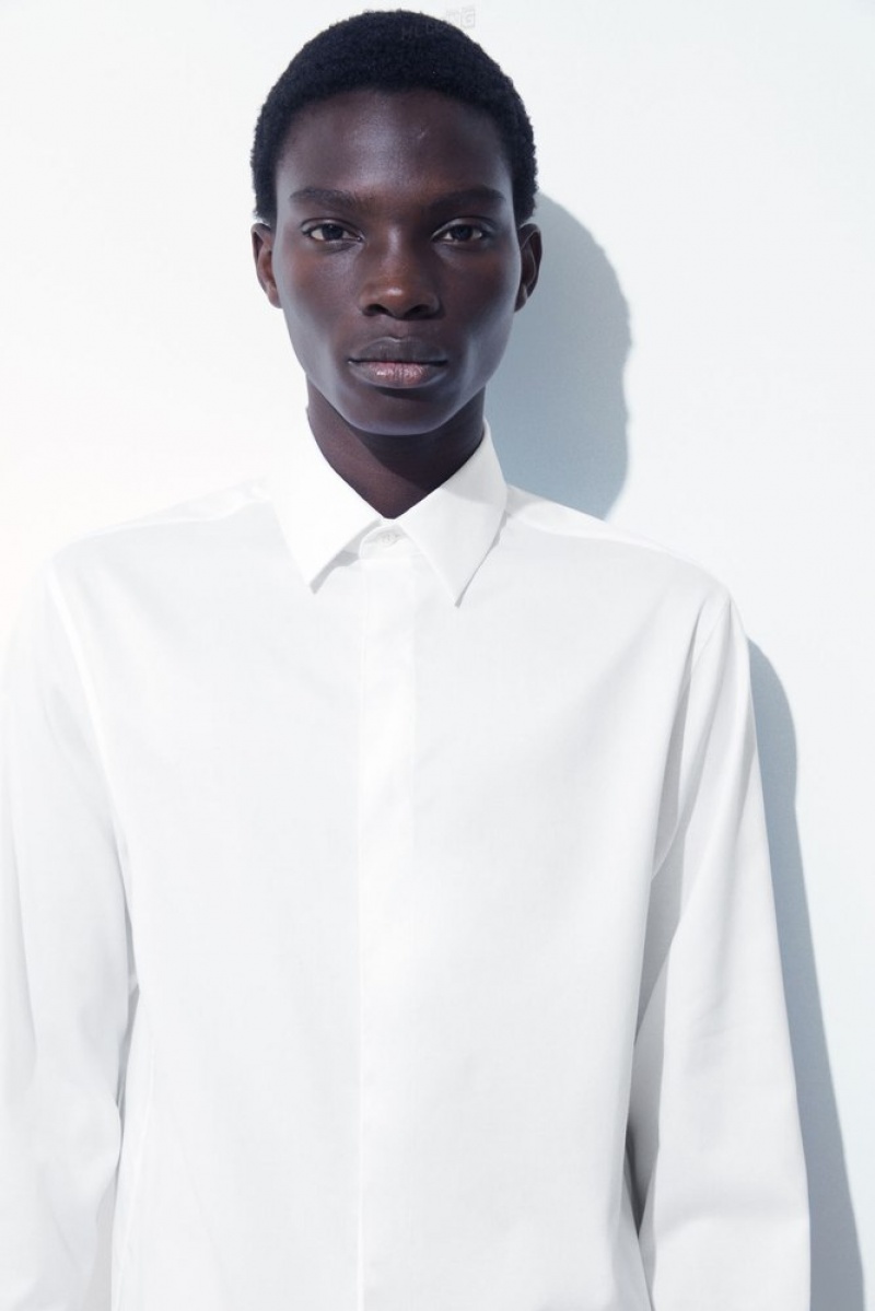 COS The Minimal Tailored Shirt Blanche | 128936-DTJ