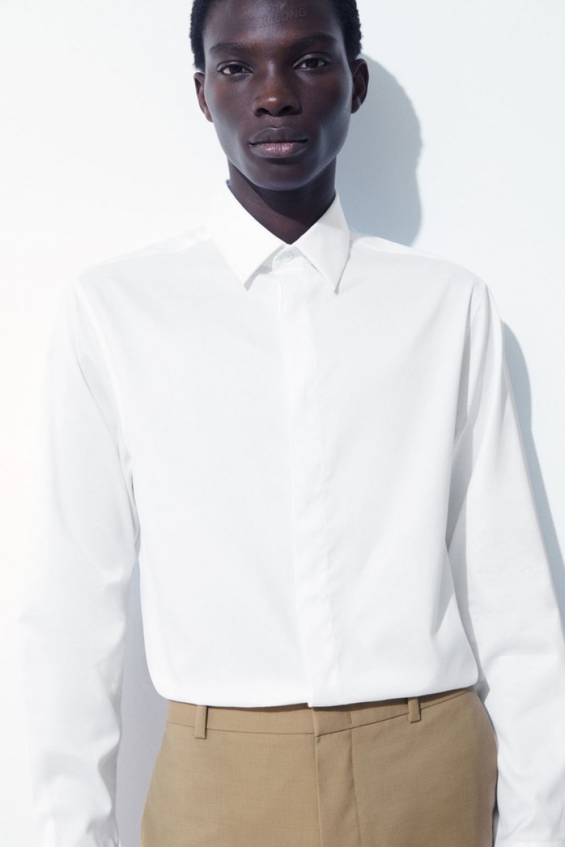 COS The Minimal Tailored Shirt Blanche | 128936-DTJ