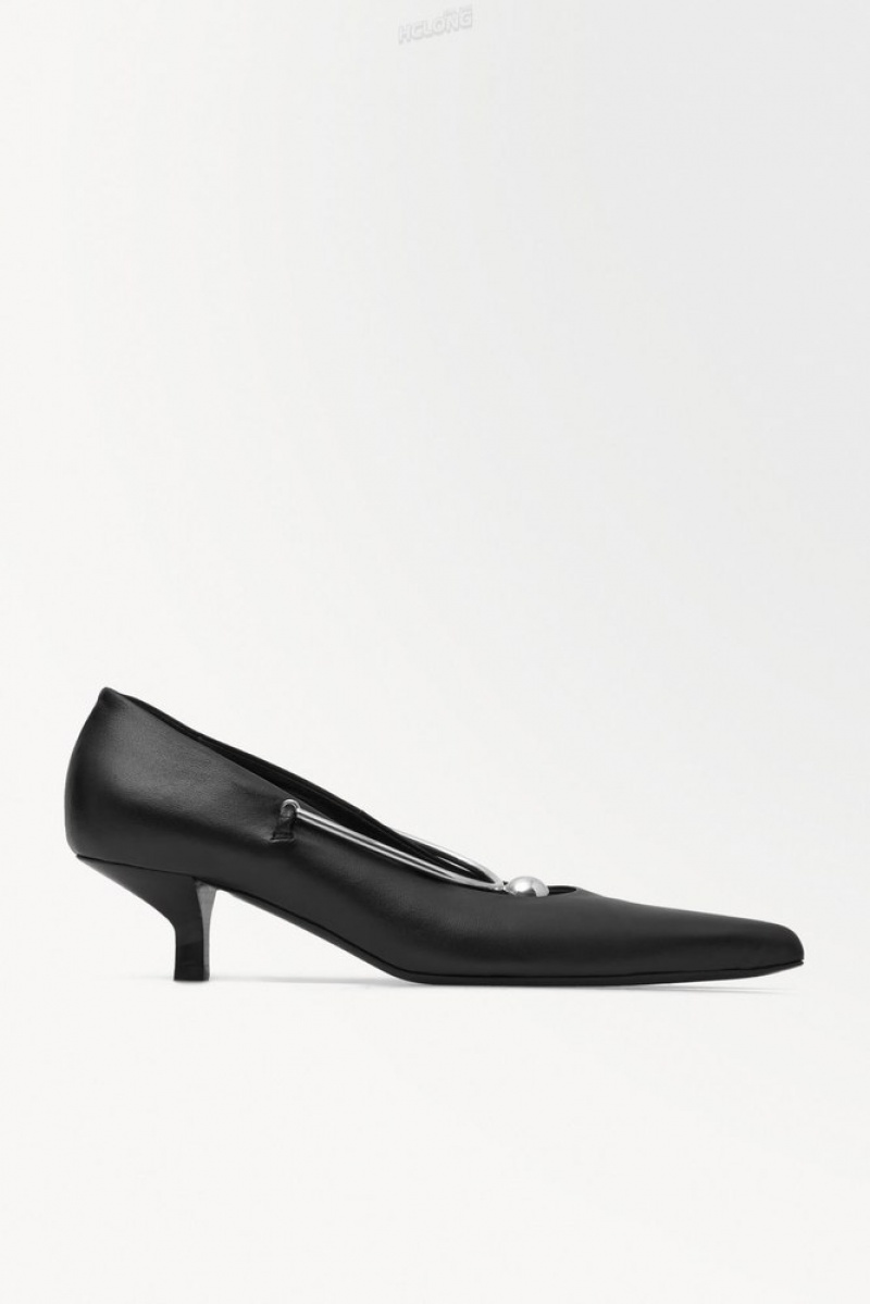 COS The Sphere Point-Embout Pumps Noir | 195084-IMH