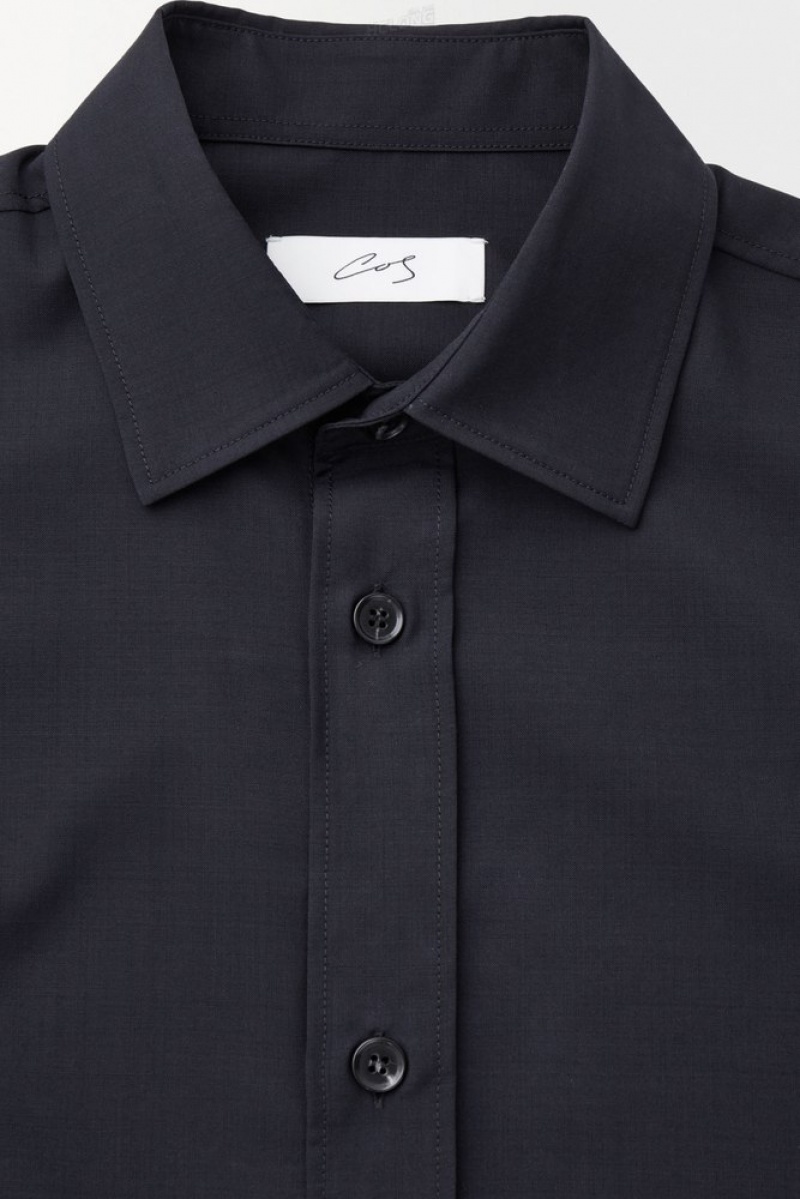 COS The Tailored Laine Shirt Noir Blanche | 803294-KXF