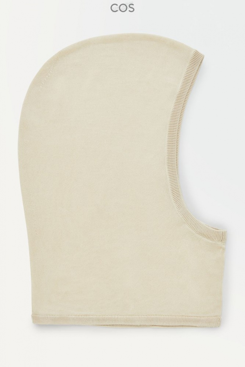 COS The Tricoté Balaclava Beige | 795368-UXI