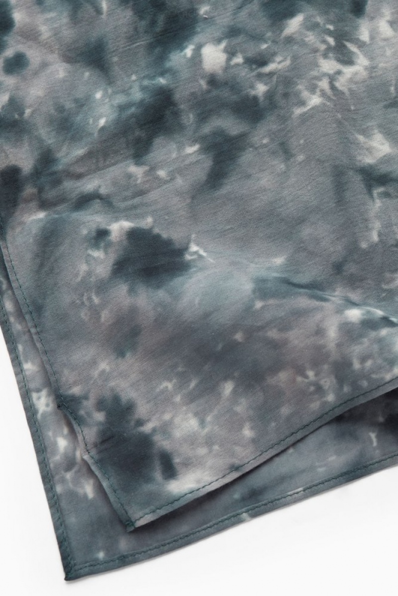 COS Tie-Dye Print Neck Scarf Gray / Printed | 487521-ILY