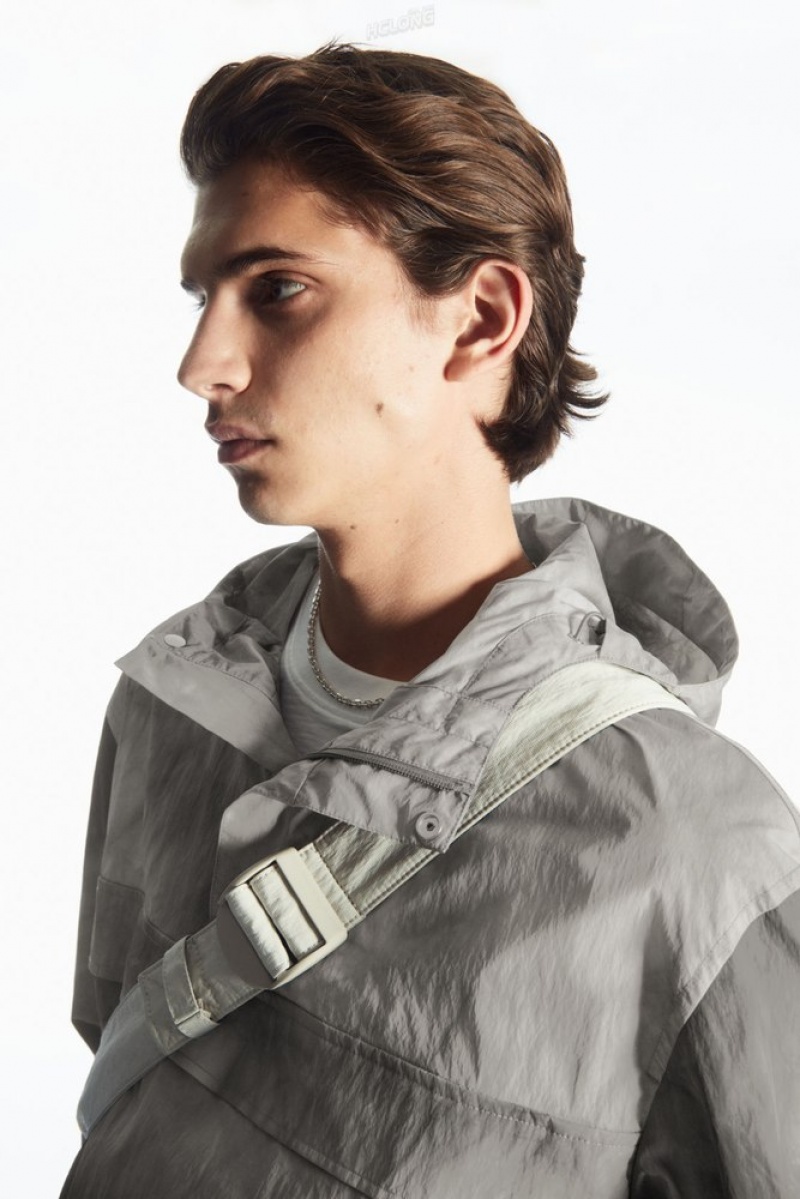 COS Tie-Dye Print Packable Windbreaker Gray / Tie-Dye Print | 186579-XTZ