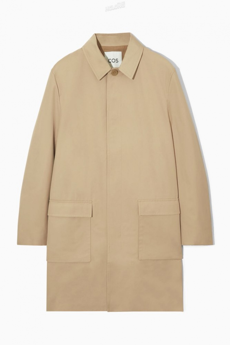 COS Utility Car Coat Beige | 658914-AHT