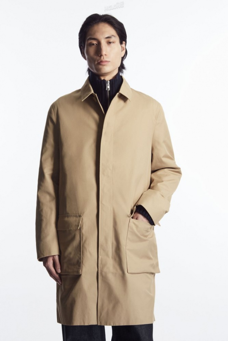 COS Utility Car Coat Beige | 658914-AHT