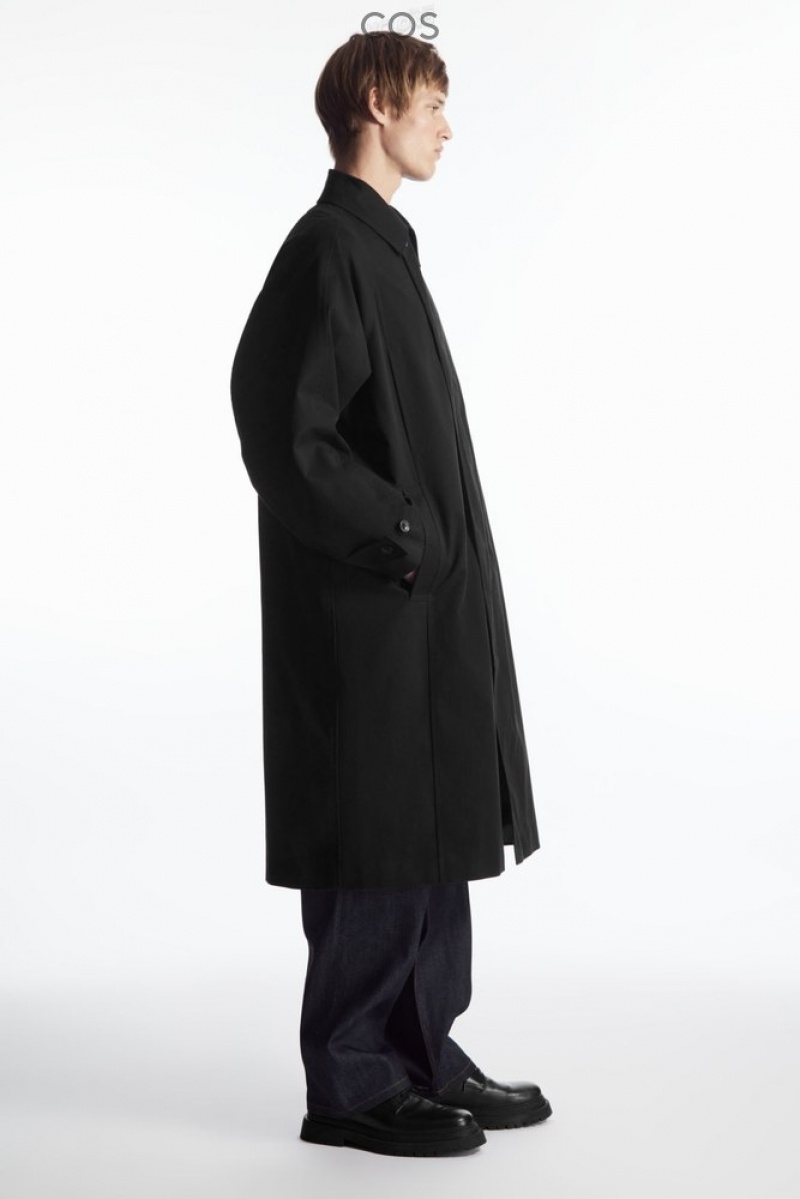 COS Utility Trench Coat Noir | 124958-BSC