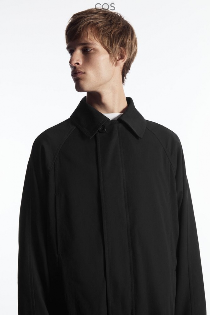 COS Utility Trench Coat Noir | 124958-BSC