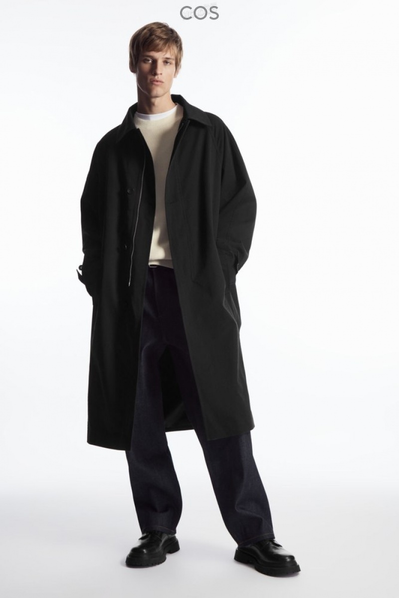 COS Utility Trench Coat Noir | 124958-BSC