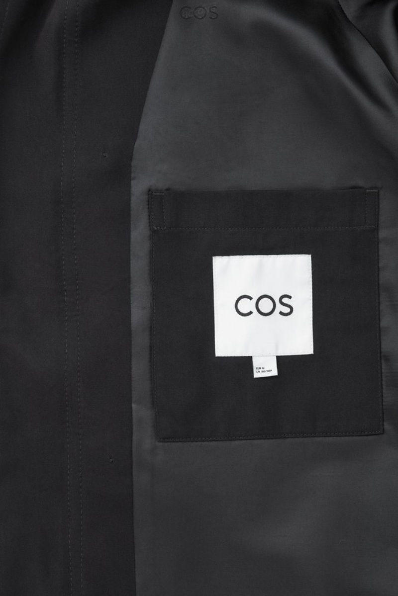 COS Utility Trench Coat Noir | 124958-BSC